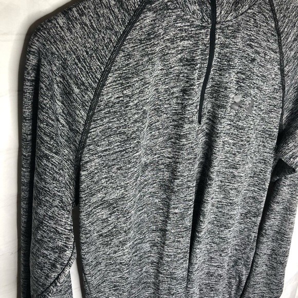 Under Armour Men's Heatgear 1/4 Zip pullover Loose Heathered Gray Shirt Small - Picture 2 of 7